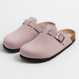 Suede Clogs