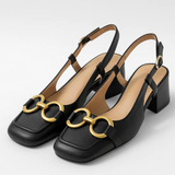 Slingback Open-Heel Pumps
