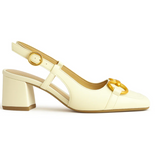 Slingback Open-Heel Pumps