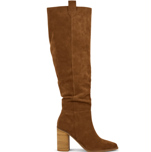 Suede Block Heel Boots