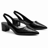 Sleek slingback heels