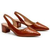 Sleek slingback heels