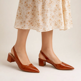 Sleek slingback heels